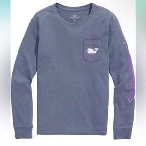 Vineyard Vines Halloween Blue Long Sleeve Tee